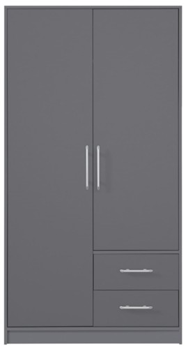 Szara szafa dwudrzwiowa MS