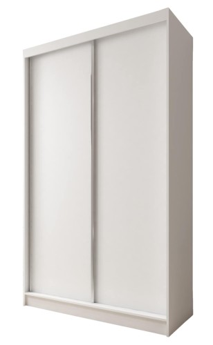 Biała szafa MG 120 z przesuwnym frontem