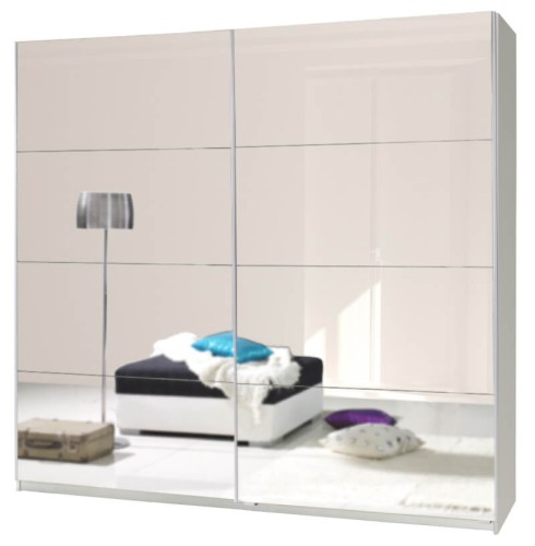 Szafa TW1 z ośmioma panelami luster na froncie