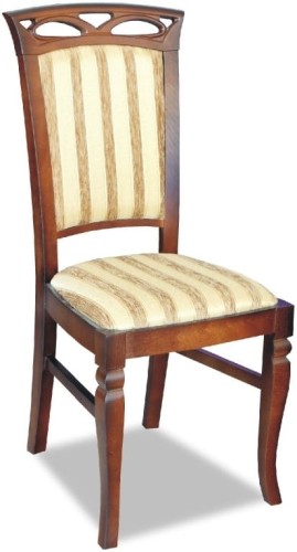 Stylowe patynowane krzesło w pasy RM38