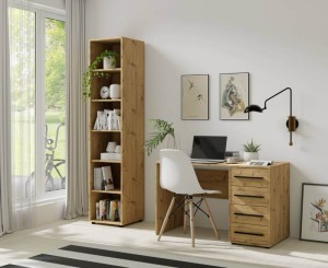 Zestaw biurowy: biurko + regał
