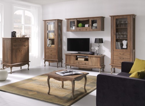 Meble pokojowe stylowe dąb