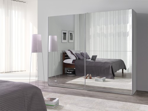 Szafa przesuwna z szerokim lustrem na froncie LX27