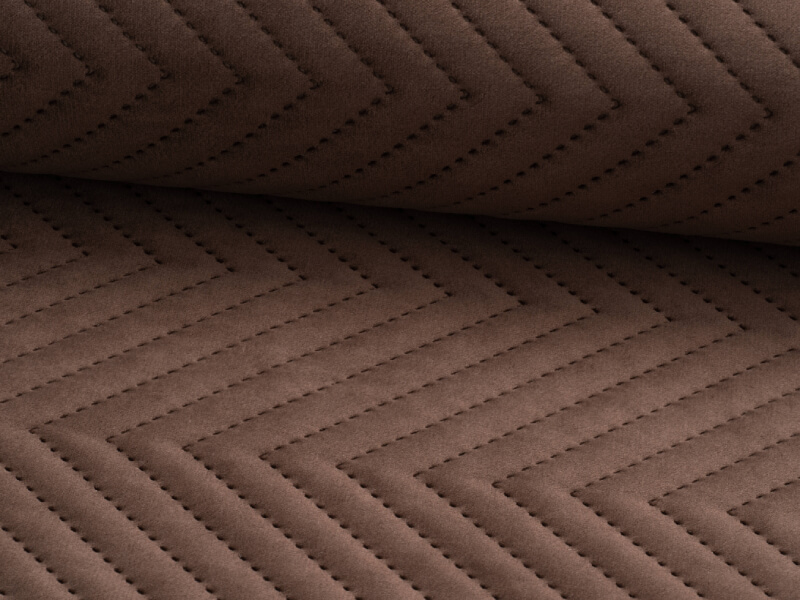 Tkanina wzorzysta Amor Velvet Pik 01 Choco