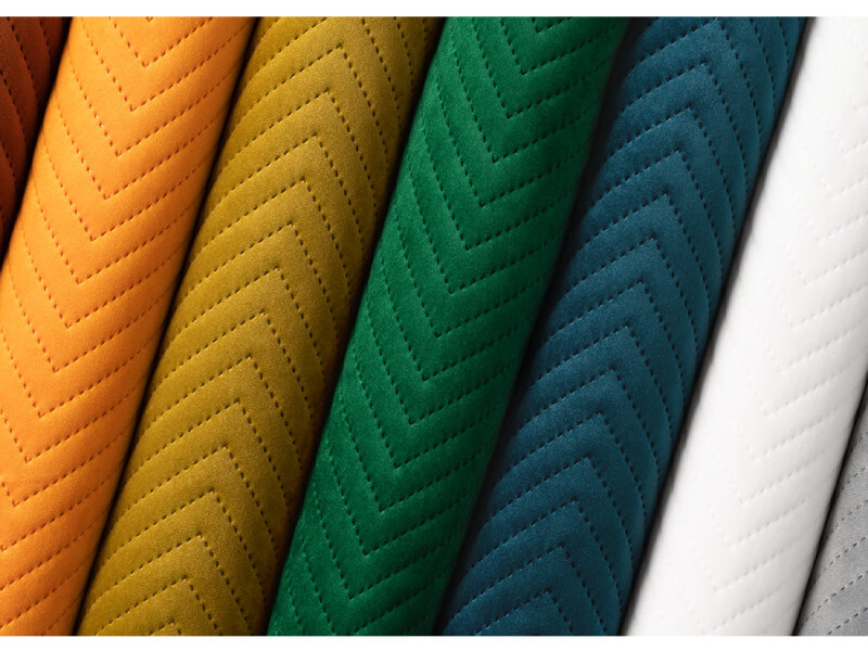 Tkanina wzorzysta Amor Velvet zestawienie kilku tkanin