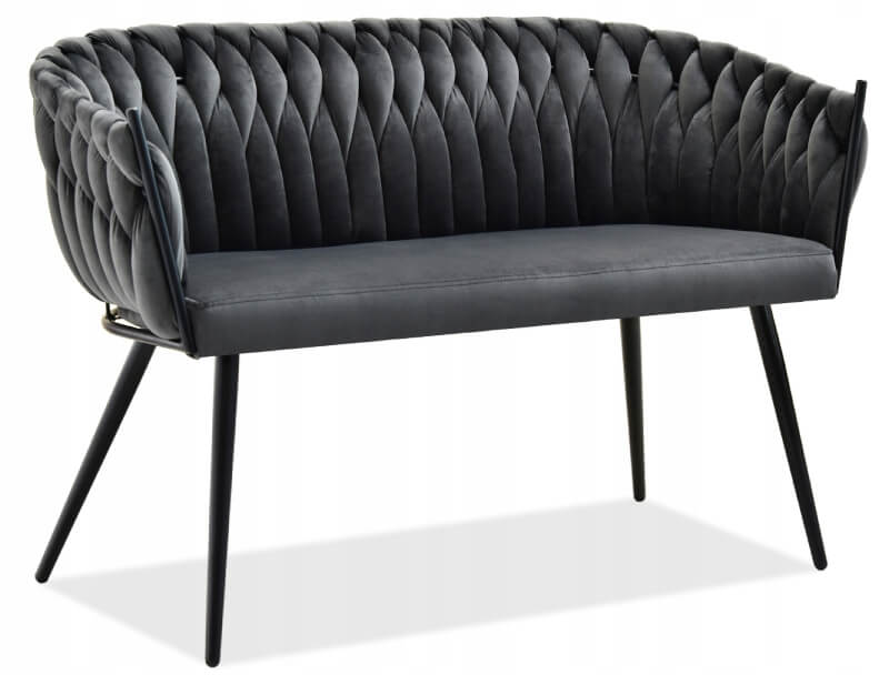 Sofa grafit i czerń