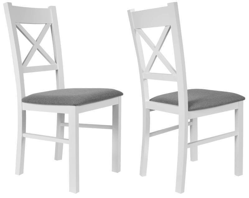 Krzesło przystosowane do sztaplowania, oparcie krzyżak