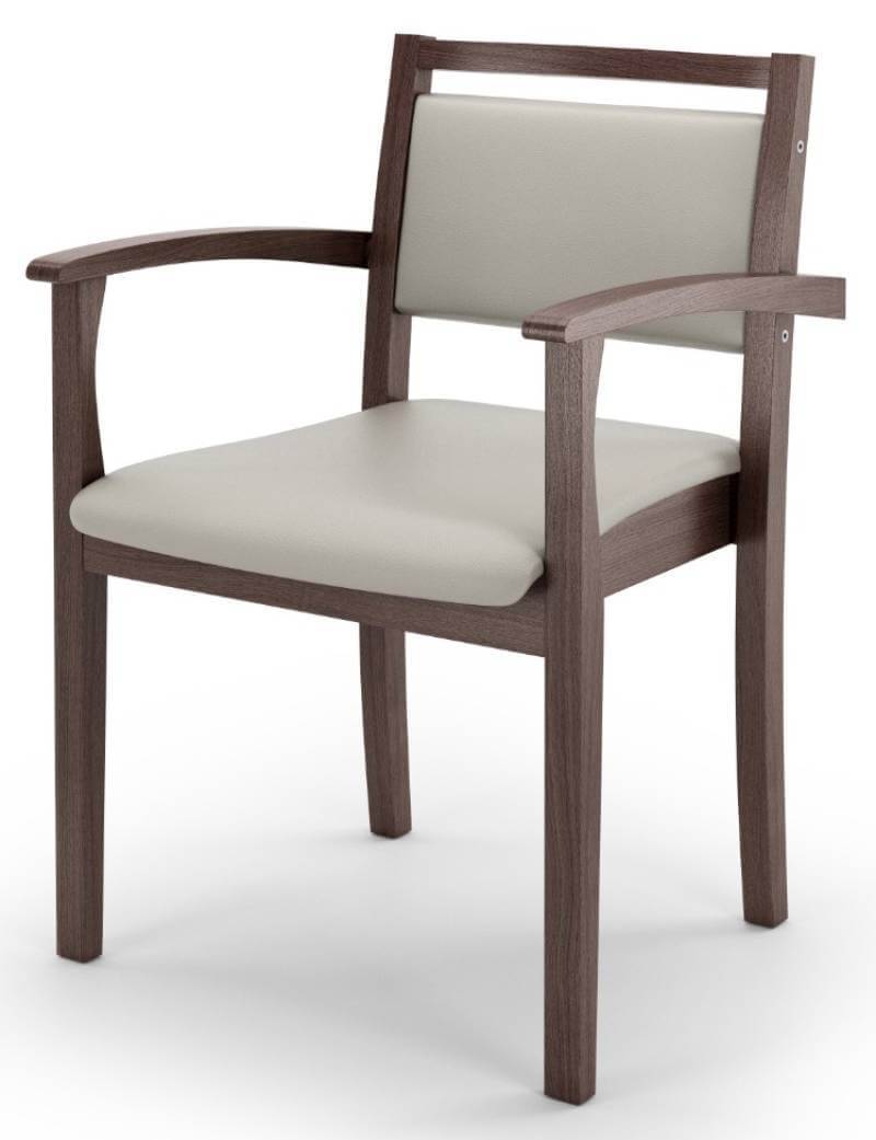 Krzesło tapicerowane z podłokietnikami - przód